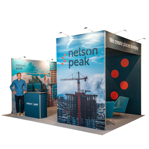 Stand modulaire 18m² tissu- 4