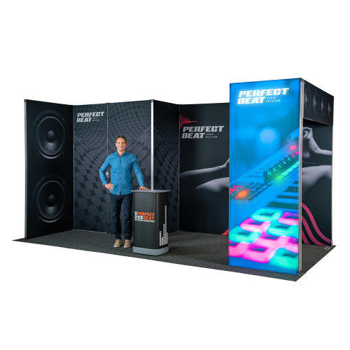 Stand modulaire 18m² tissu- 3