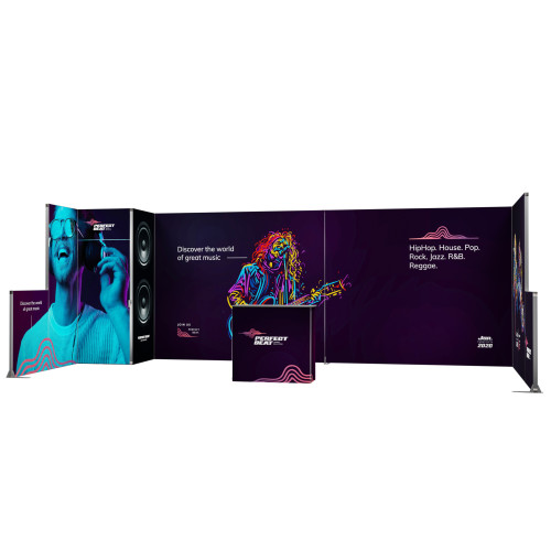 Stand modulaire 18m² tissu- 5