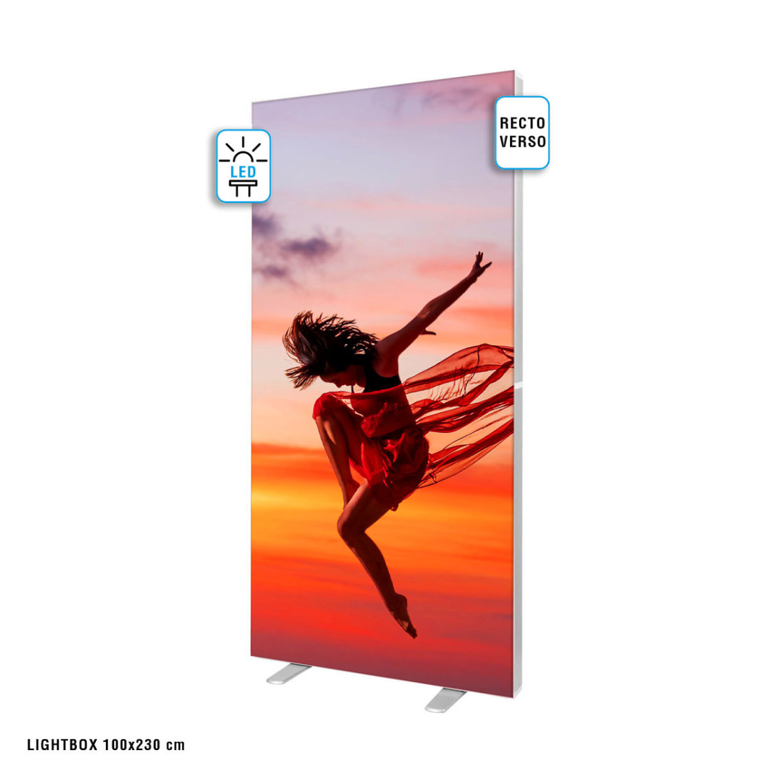 LED BOX™ 100x230 cm