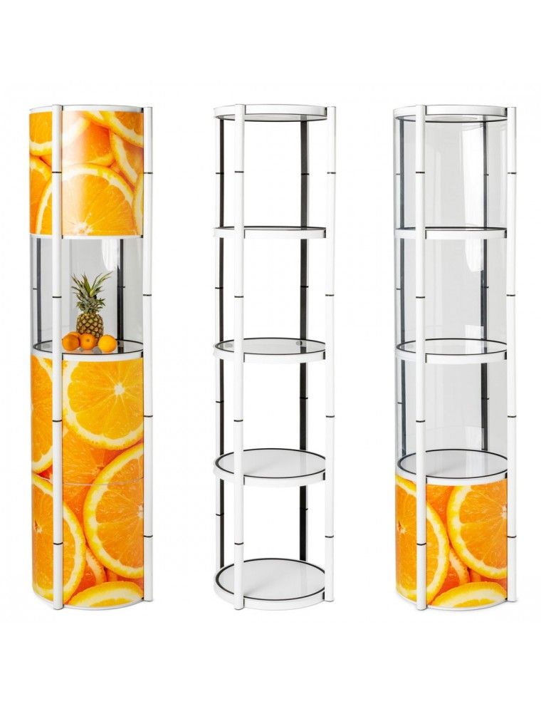 Flex tower vitrine pliable