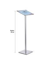 Porte affiche incliné hauteur 102 cm
