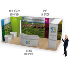 Stand modulaire 18m² tissu- 1