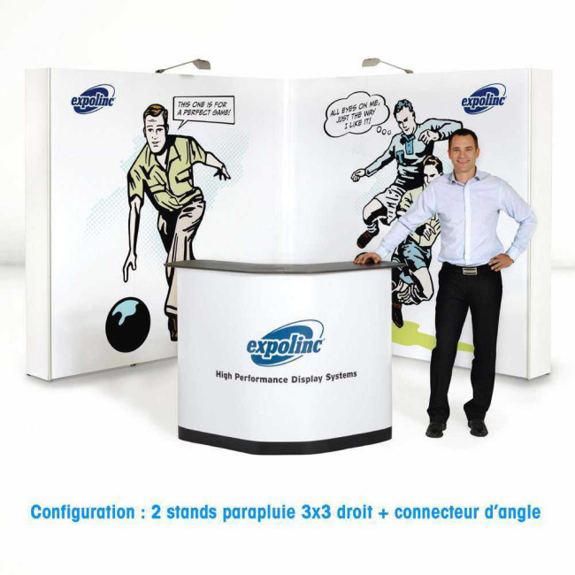 Kit stand parapluie premium connecté