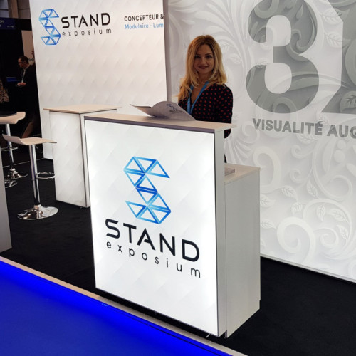 Banque d'accueil lumineuse- 3