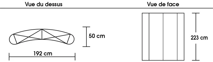 schema stand parapluie 2x3 ECO