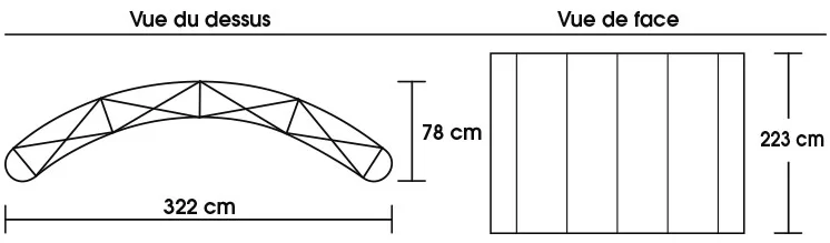 schema stand parapluie 4x3 ECO