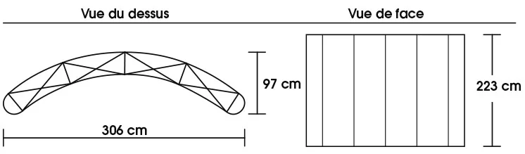 Schema stand parapluie 4x3 premium