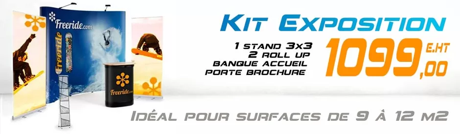 kit exposition pour stand de 9 à 18m2