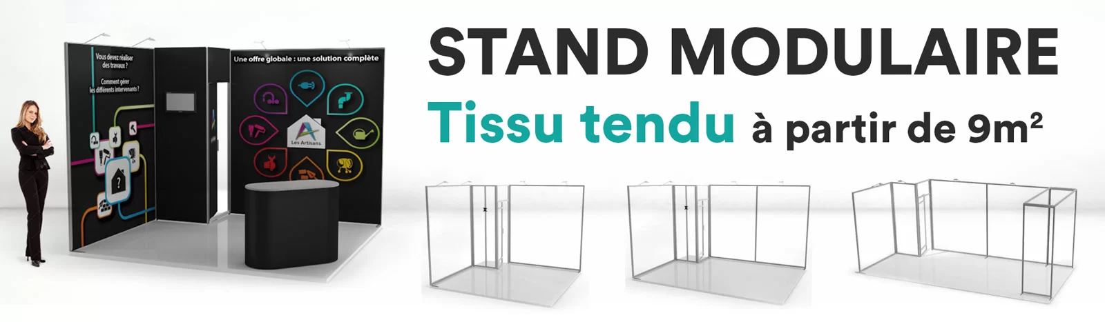 stand modulaire tissu