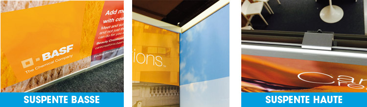 cloison de stand principe de fixation sur cloison de stand