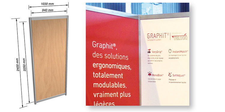 cloison de stand modulaire