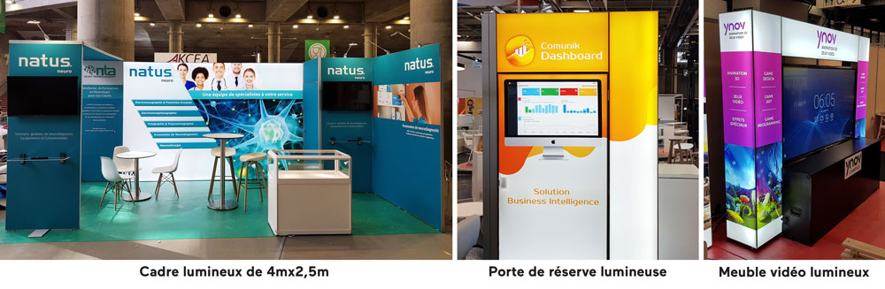 exemple de stand lumineux