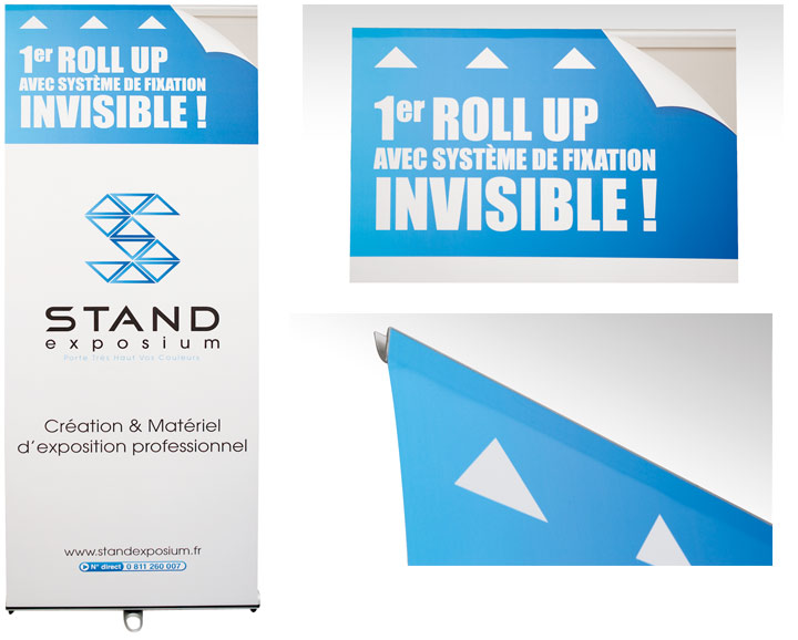 Roll up invisible spinnare