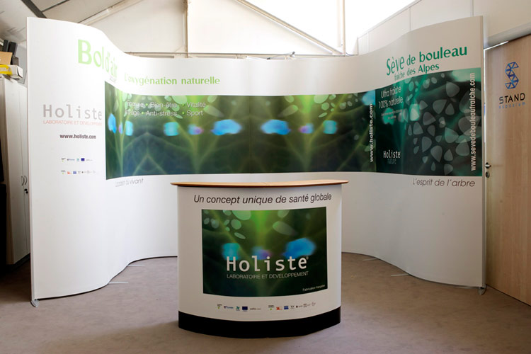 réalisation d'un stand modulaire ISOFRAME