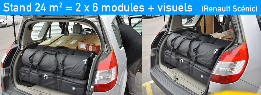 stand transportable en voiture