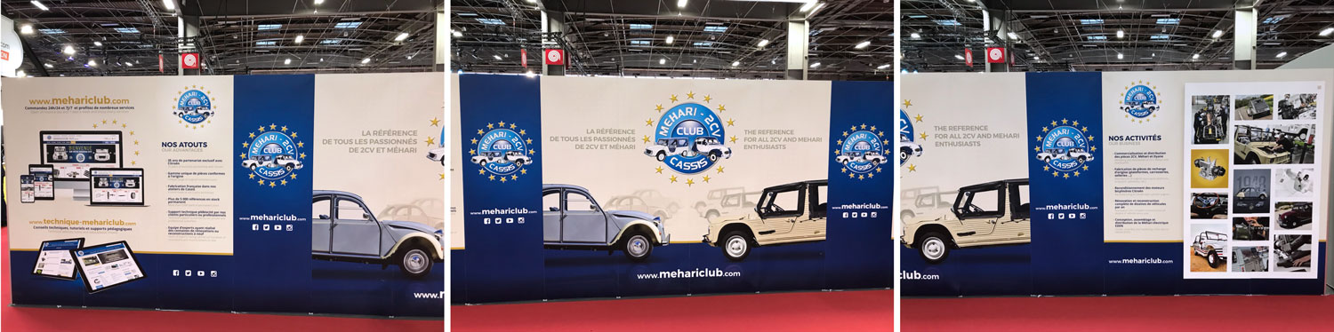 Stand parapluie 9m rétromobile 2019