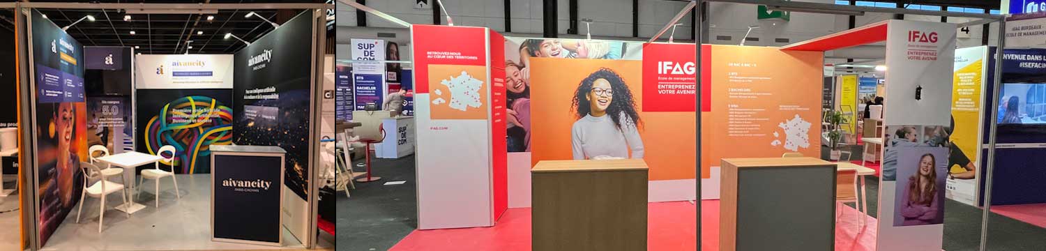 Stand étudiant 9-18m2