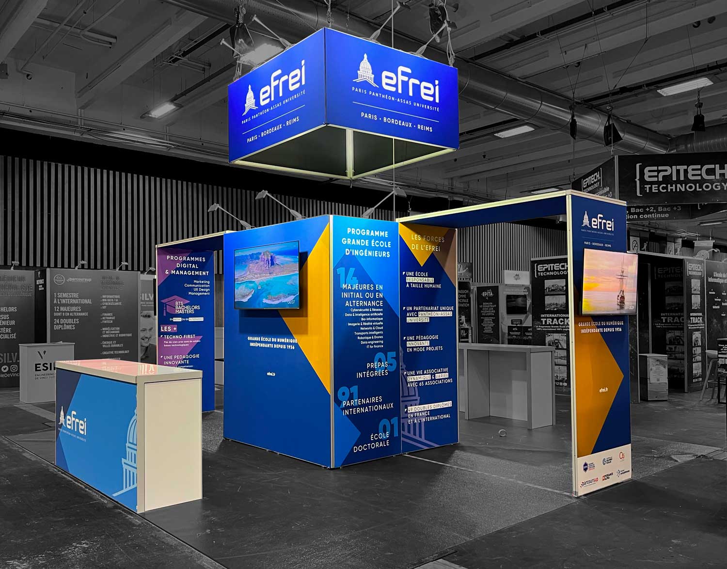 Stand modulaire 36m2 EFREI