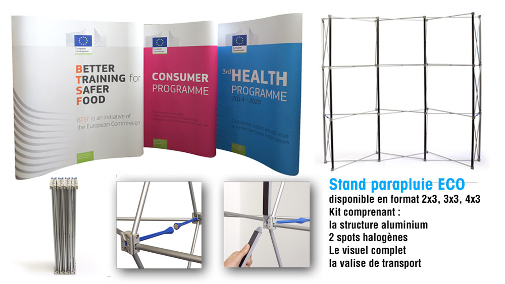 Pack stand parapluie