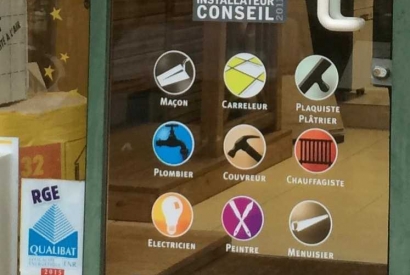 Habillage de vitrines